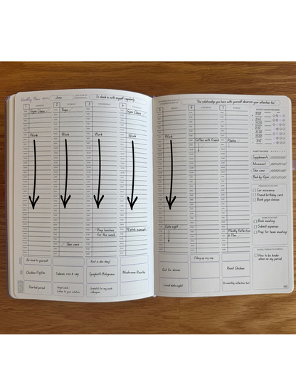 The LYF Journal — Undated Guided Wellness Journal & Planner for Women