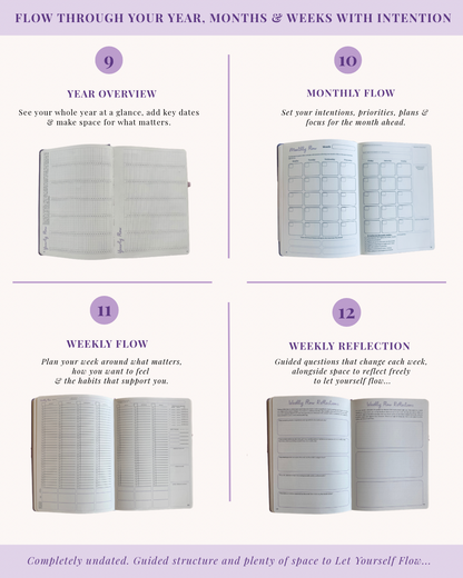 The LYF Journal — Undated Guided Wellness Journal & Planner for Women